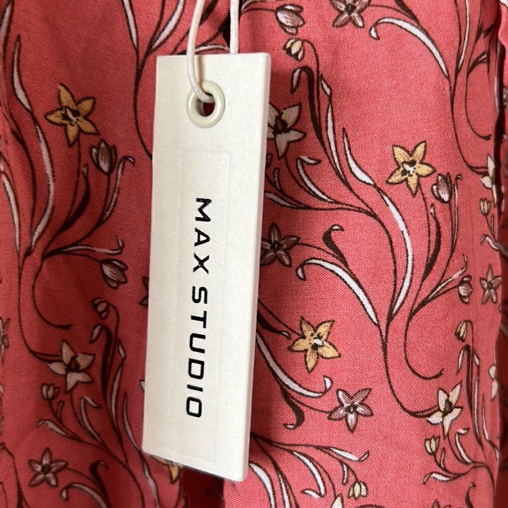NEW Max Studio Cold Shoulder Shirt - Picture 4 of 5